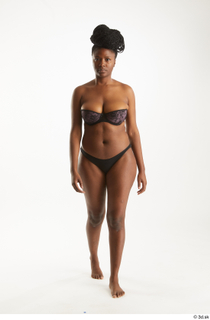 Dina Moses  1 front view underwear walking whole body…